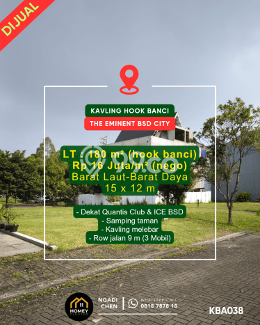 Dijual Tanah di Tangerang, Luas 180m2 PPJB Dijual Tanah di Tangerang, Luas 180m2 PPJB