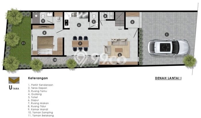 Rumah Modern 4 KT di Dalung Badung Unfurnished Rumah Modern 4 KT di Dalung Badung Unfurnished