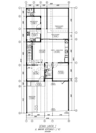 For Sale! Luxury House LT 164m2 Desain Elegan di Manyar For Sale! Luxury House LT 164m2 Desain Elegan di Manyar