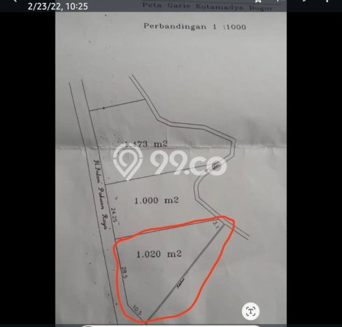 Jarang Ada! Tanah Kavling Disewakan di Bogor 1020m2 Jarang Ada! Tanah Kavling Disewakan di Bogor 1020m2