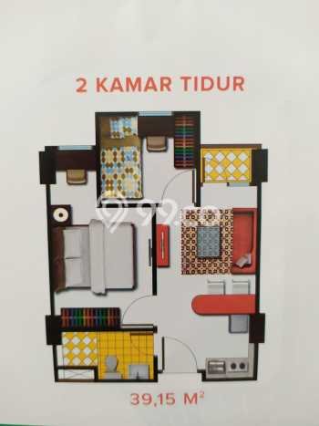 Siap Huni Apartemen di Bekasi 2 Kamar & 1 Kamar Mandi, Luas 31m2 Siap Huni Apartemen di Bekasi 2 Kamar & 1 Kamar Mandi, Luas 31m2