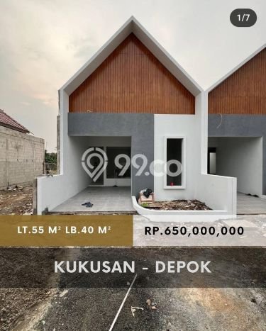Dijual Rumah Eksklusif 2 KT di Kukusan, Depok Dijual Rumah Eksklusif 2 KT di Kukusan, Depok
