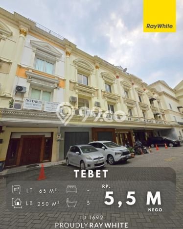 KAWASAN PREMIUM! Ruko di Tebet, Luas 338m2m², Area Bisnis KAWASAN PREMIUM! Ruko di Tebet, Luas 338m2m², Area Bisnis