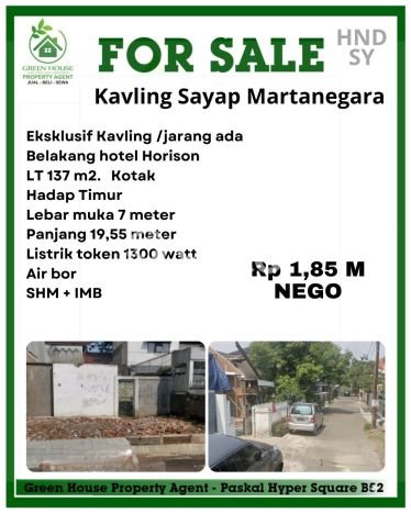 Tanah Dijual Lokasi Strategis di Bandung dengan Luas 137m2 Tanah Dijual Lokasi Strategis di Bandung dengan Luas 137m2