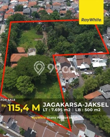 Rumah Eksklusif Siap Huni LT 7695m2 di Jagakarsa, Jakarta Selatan Rumah Eksklusif Siap Huni LT 7695m2 di Jagakarsa, Jakarta Selatan