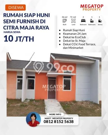 Lokasi strategis! Rumah siap pakai disewakan di Maja LB 36m2 Lokasi strategis! Rumah siap pakai disewakan di Maja LB 36m2