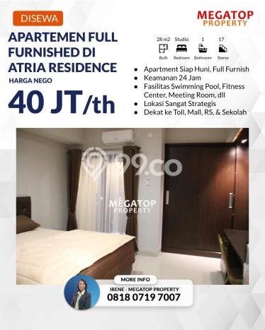 Sewa Apartemen Terjangkau 1 KT di Gading Serpong Tangerang Sewa Apartemen Terjangkau 1 KT di Gading Serpong Tangerang