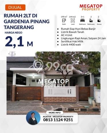 Rumah Strategis Modern Lb 190m2 di Pinang, Tangerang Rumah Strategis Modern Lb 190m2 di Pinang, Tangerang