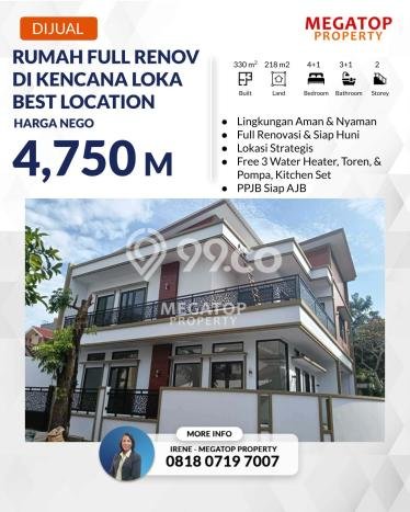 Rumah Elit Modern Siap Huni di BSD Kencana Loka Tangerang Rumah Elit Modern Siap Huni di BSD Kencana Loka Tangerang