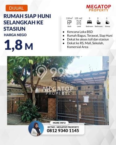 Jual Rumah Eksklusif 3 KT di BSD Kencana Loka, Tangerang Jual Rumah Eksklusif 3 KT di BSD Kencana Loka, Tangerang