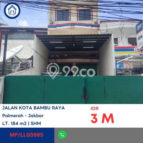 Ruko Dijual Lokasi Stratagis di Palmerah Jakarta Barat Cocok untuk Bisnis Ruko Dijual Lokasi Stratagis di Palmerah Jakarta Barat Cocok untuk Bisnis