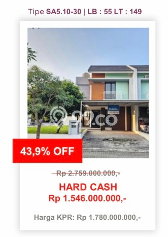 Rumah Modern 3 KT di Harapan Indah Bekasi Unfurnished Rumah Modern 3 KT di Harapan Indah Bekasi Unfurnished
