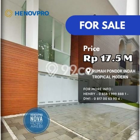 HARGA SPECIAL! Rumah Asri di Pondok Indah, LT 274m2m² LB 603m2m² HARGA SPECIAL! Rumah Asri di Pondok Indah, LT 274m2m² LB 603m2m²