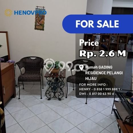 Turun Harga Rumah Gading Residence Pelangi Hijau Klp Gading Jakut Turun Harga Rumah Gading Residence Pelangi Hijau Klp Gading Jakut