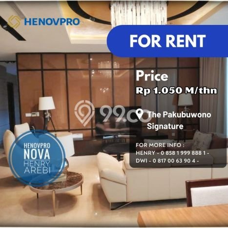 Disewakan Apartemen Strategis di Pakubuwono, 4 KT, Luas 385m², Best View Disewakan Apartemen Strategis di Pakubuwono, 4 KT, Luas 385m², Best View