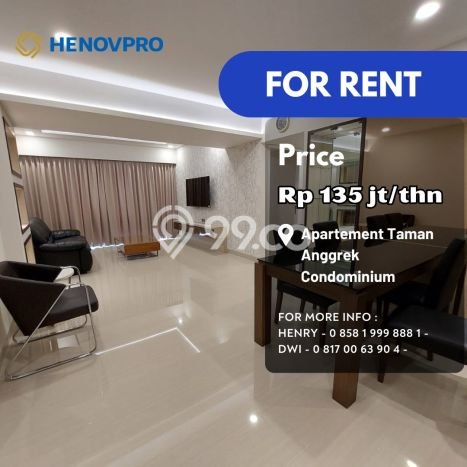 Apartemen di Taman Anggrek, 1 KM, Luas 88m², Lokasi Strategis Apartemen di Taman Anggrek, 1 KM, Luas 88m², Lokasi Strategis