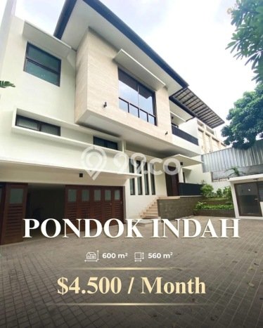 Hunian Minimalis dengan LT 560m2 & LB 600m2 Disewakan di Pondok Indah Hunian Minimalis dengan LT 560m2 & LB 600m2 Disewakan di Pondok Indah