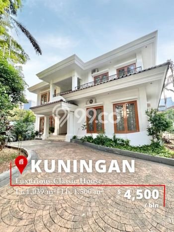 Sewa Rumah Nyaman LT 1039m2 / LB 1500m2 di Kuningan, Jakarta Selatan Sewa Rumah Nyaman LT 1039m2 / LB 1500m2 di Kuningan, Jakarta Selatan