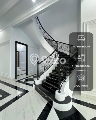 Rumah Mewah LB 410m2 Siap Pakai Desain Elegan di Bintaro, Tangerang Selatan Rumah Mewah LB 410m2 Siap Pakai Desain Elegan di Bintaro, Tangerang Selatan