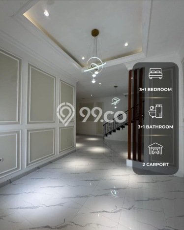For Sale! Luxury House LT 100m2 Desain Elegan di Joglo For Sale! Luxury House LT 100m2 Desain Elegan di Joglo