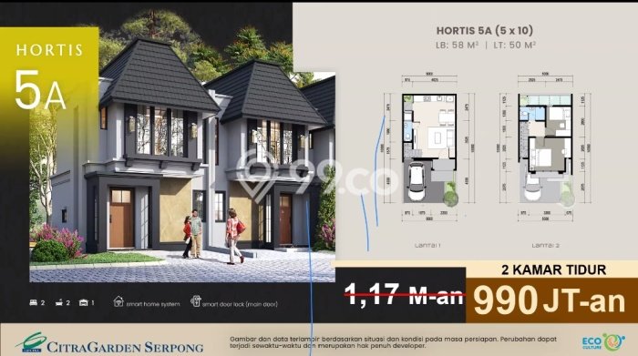 Dijual Cepat Rumah Bagus Siap Huni LB 58m2 di Cisauk, Tangerang Dijual Cepat Rumah Bagus Siap Huni LB 58m2 di Cisauk, Tangerang
