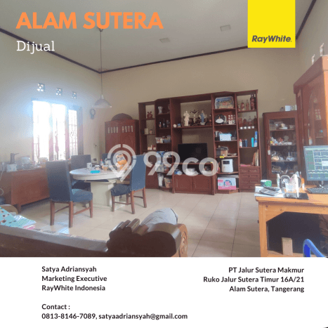 Dijual Rumah Luas Elegan Dengan View Cantik di Alam Sutera, Tangerang Dijual Rumah Luas Elegan Dengan View Cantik di Alam Sutera, Tangerang