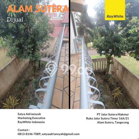 Dijual Rumah Luas Elegan Dengan View Cantik di Alam Sutera, Tangerang Dijual Rumah Luas Elegan Dengan View Cantik di Alam Sutera, Tangerang
