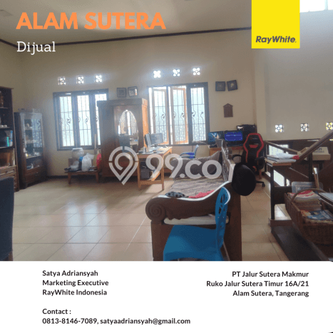 Dijual Rumah Luas Elegan Dengan View Cantik di Alam Sutera, Tangerang Dijual Rumah Luas Elegan Dengan View Cantik di Alam Sutera, Tangerang