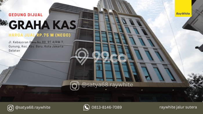 Kantor Bagus LT 763m2 LB 2162m2 Dijual di Kebayoran Baru Jakarta Selatan Kantor Bagus LT 763m2 LB 2162m2 Dijual di Kebayoran Baru Jakarta Selatan