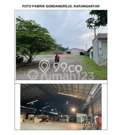 Unit Gudang Dijual di Gondangrejo Karanganyar 22000m2 Unit Gudang Dijual di Gondangrejo Karanganyar 22000m2