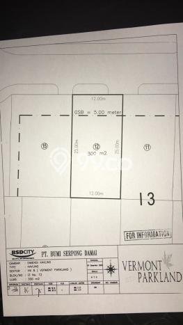 Tanah Dijual Area Strategis di BSD Tangerang 300m2 Tanah Dijual Area Strategis di BSD Tangerang 300m2