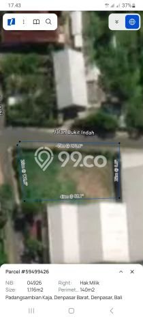 Tanah Investasi Dijual di Denpasar Punya Luas 1116m2 Tanah Investasi Dijual di Denpasar Punya Luas 1116m2