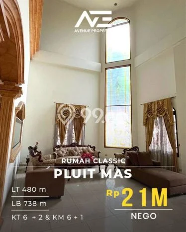 Rumah Elit LB 738m2 Siap Pakai Desain Elegan di Pluit, Jakarta Utara Rumah Elit LB 738m2 Siap Pakai Desain Elegan di Pluit, Jakarta Utara