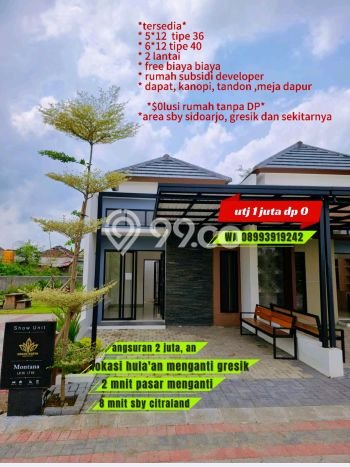 Dijual Rumah Murah di Menganti Gresik Harga Rp 470 Juta LT 72m2 Dijual Rumah Murah di Menganti Gresik Harga Rp 470 Juta LT 72m2