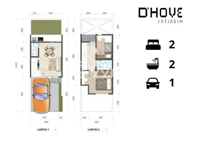 Rumah Modern 2 KT di Bekasi Bekasi Unfurnished Rumah Modern 2 KT di Bekasi Bekasi Unfurnished