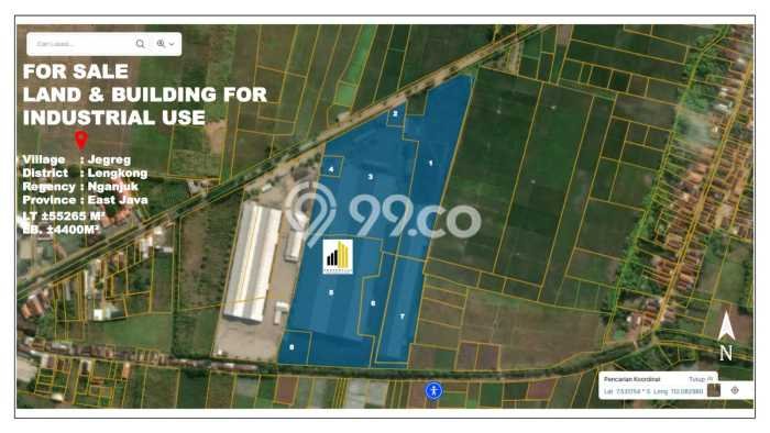 Jual Pabrik Area Komersial di Lengkong, Luas 4400m2m², Jalan Utama Jual Pabrik Area Komersial di Lengkong, Luas 4400m2m², Jalan Utama