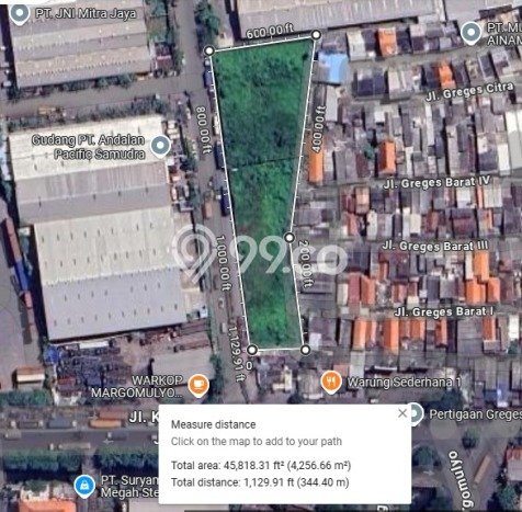 Tanah Dijual Area Strategis di Margomulyo Surabaya 4292m2 Tanah Dijual Area Strategis di Margomulyo Surabaya 4292m2