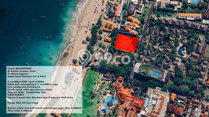 Tanah Kavling untuk Dijual di Kuta Badung 2000m2 Tanah Kavling untuk Dijual di Kuta Badung 2000m2