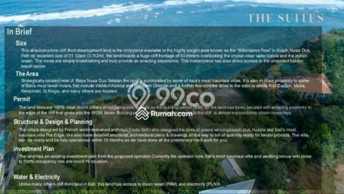 Tanah Dijual Area Strategis di Pecatu Badung 3112m2 Tanah Dijual Area Strategis di Pecatu Badung 3112m2