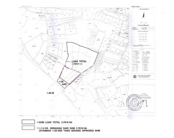 Tanah Dijual Area Strategis di Tibubeneng Badung 40415m2 Tanah Dijual Area Strategis di Tibubeneng Badung 40415m2