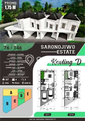 Jual Rumah Modern 4 KT di Jemursari, Surabaya Jual Rumah Modern 4 KT di Jemursari, Surabaya
