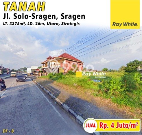 Tanah di Sidoharjo, Sragen Luas 3375m2 Dijual Segera Tanah di Sidoharjo, Sragen Luas 3375m2 Dijual Segera