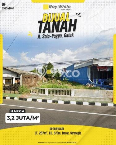 Tanah Premium di Gatak, Luas 257m², Dekat Gatak, Sukoharjo, Sukoharjo Tanah Premium di Gatak, Luas 257m², Dekat Gatak, Sukoharjo, Sukoharjo
