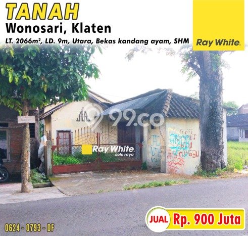 Kavling Tanah Dijual di Wonosari, Klaten, Luas 2066m2 Area Strategis Kavling Tanah Dijual di Wonosari, Klaten, Luas 2066m2 Area Strategis