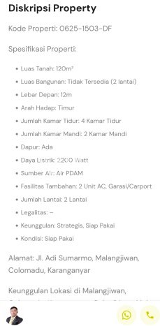 Ruko Kawasan Colomadu, Luas 240m², Kawasan Strategis, Mainroad Ruko Kawasan Colomadu, Luas 240m², Kawasan Strategis, Mainroad