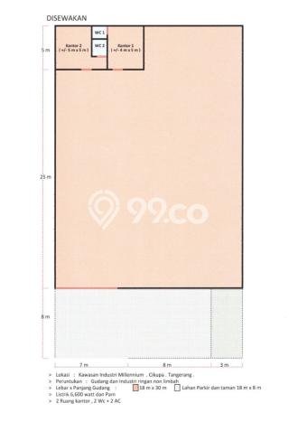 Gudang Siap Pakai Kawasan Cikupa, Luas 540m², Area Komersial Gudang Siap Pakai Kawasan Cikupa, Luas 540m², Area Komersial