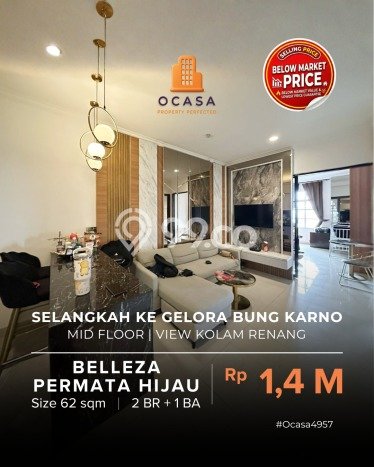Dijual Apartemen 2 KT & 1 KM di Jakarta Selatan Area Strategis Dijual Apartemen 2 KT & 1 KM di Jakarta Selatan Area Strategis