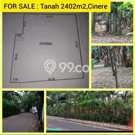 Tanah Dijual Area Strategis di Lebak Bulus Jakarta Selatan 2402m2 Tanah Dijual Area Strategis di Lebak Bulus Jakarta Selatan 2402m2