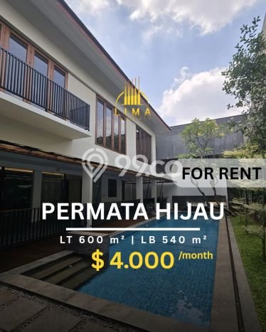 Hunian Minimalis Disewakan di Permata Hijau Jakarta Selatan 4 KT & 3 KM Hunian Minimalis Disewakan di Permata Hijau Jakarta Selatan 4 KT & 3 KM