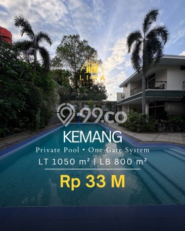 For Sale! Premium House LT 1050m2 Desain Modern di Kemang For Sale! Premium House LT 1050m2 Desain Modern di Kemang